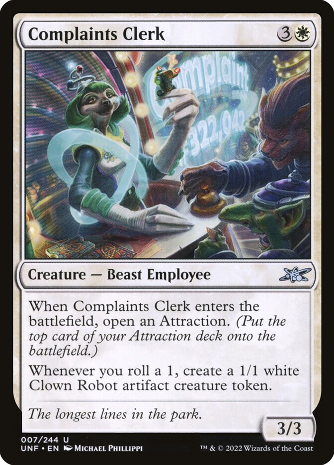 Complaints Clerk - carta Magic The Gathering