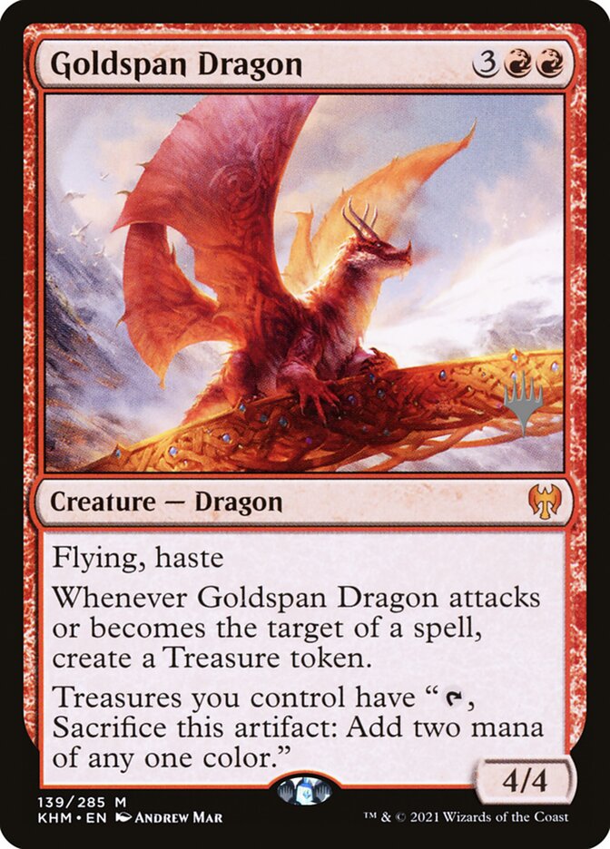 Goldspan Dragon - carta Magic The Gathering