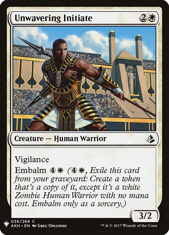 Unwavering Initiate - PLST-AKH-36-NF-STD