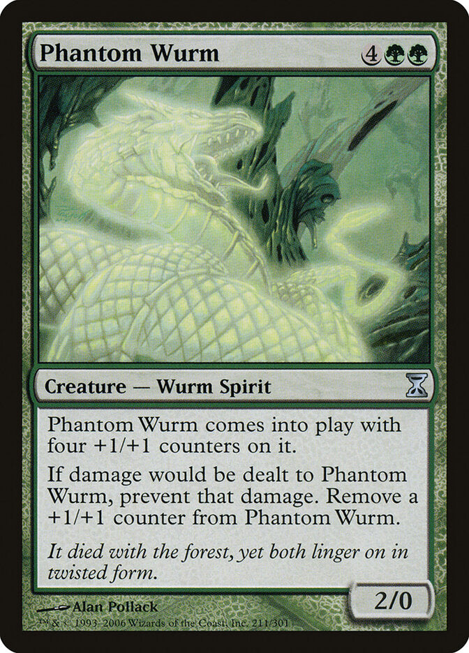 Phantom Wurm - carta Magic The Gathering
