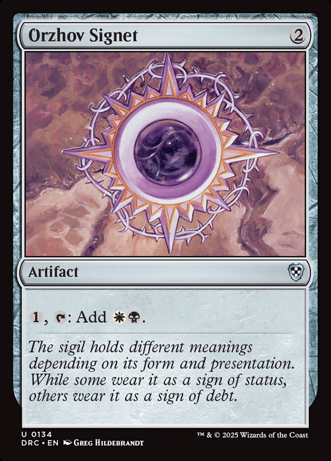 Orzhov Signet - carta Magic The Gathering