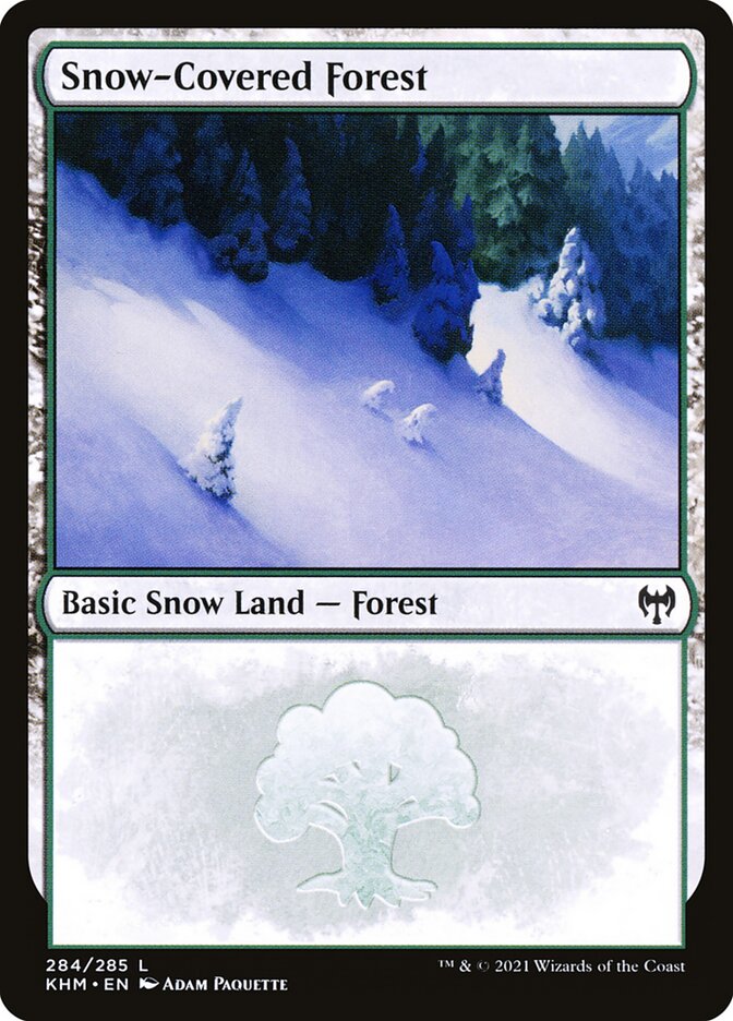 Snow-Covered Forest - carta Magic The Gathering