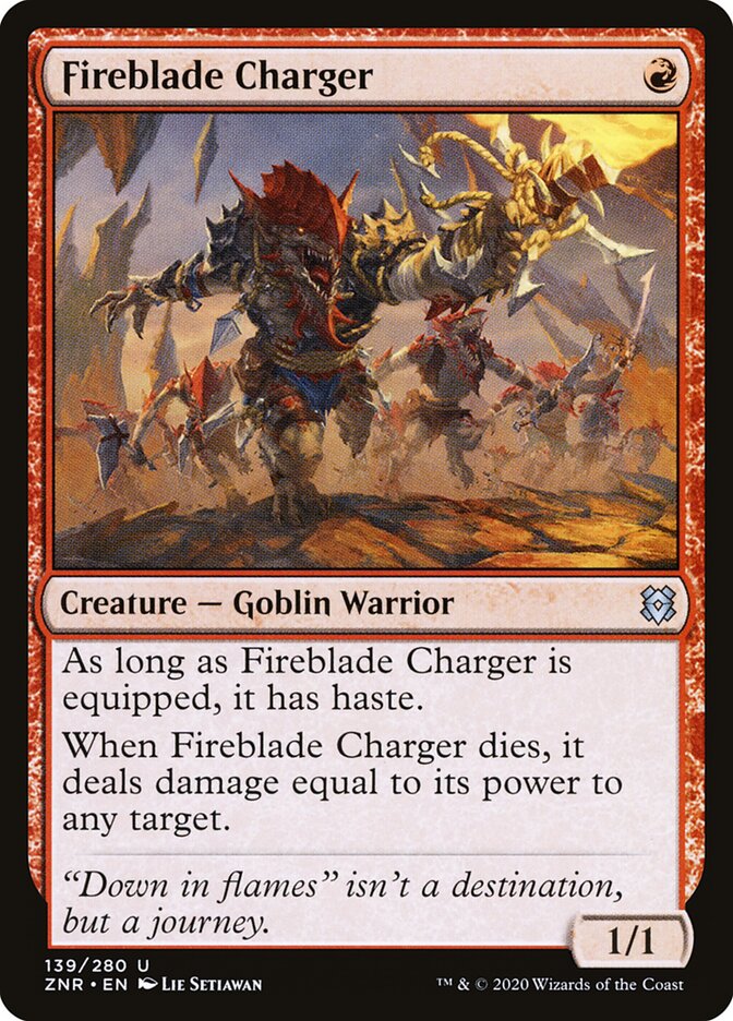 Fireblade Charger - carta Magic The Gathering