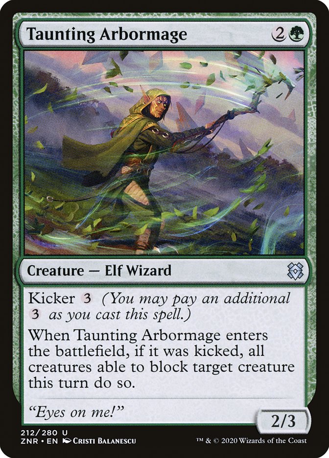 Taunting Arbormage - carta Magic The Gathering
