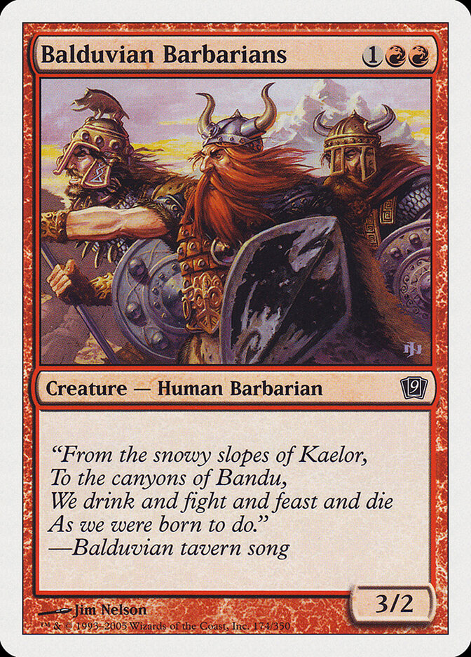 Balduvian Barbarians - carta Magic The Gathering