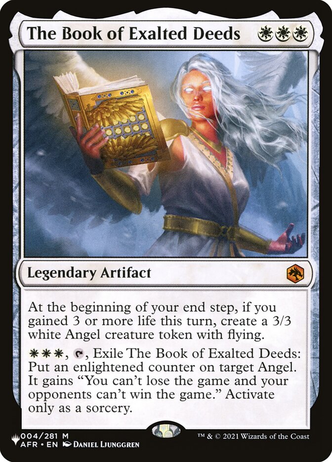 The Book of Exalted Deeds - carta Magic The Gathering