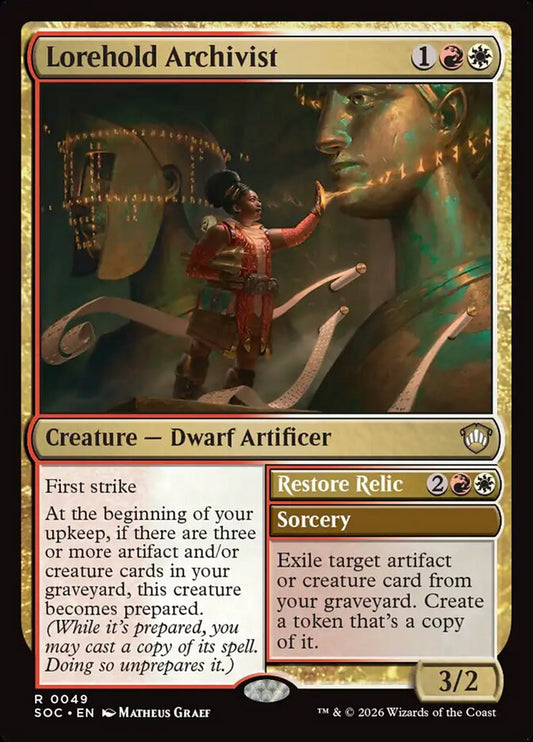 Lorehold Archivist // Restore Relic - SOC-049-NF-STD