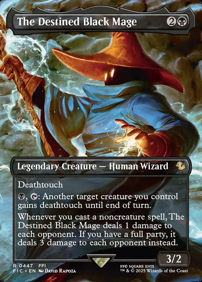 The Destined Black Mage - carta Magic The Gathering