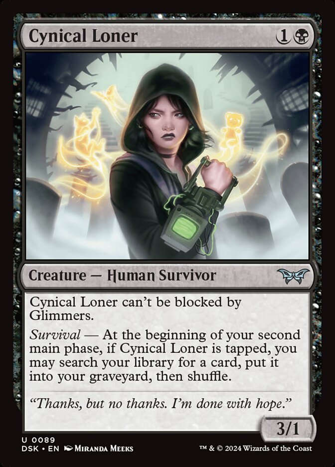 Cynical Loner - carta Magic The Gathering