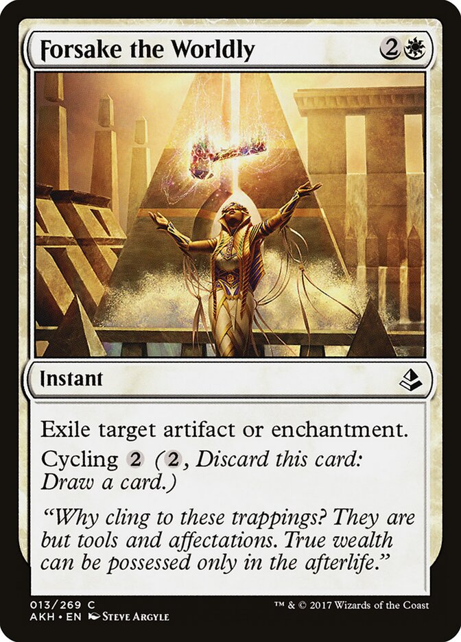 Forsake the Worldly - carta Magic The Gathering