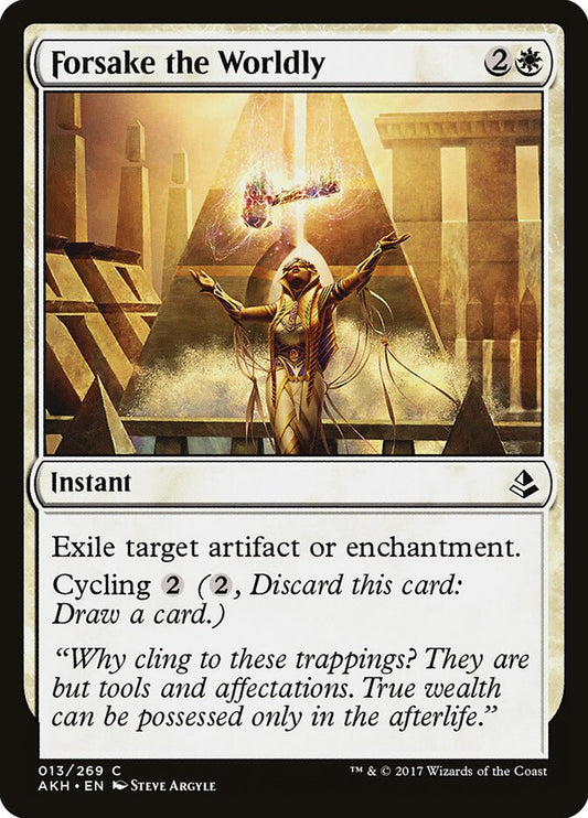Forsake the Worldly - carta Magic The Gathering