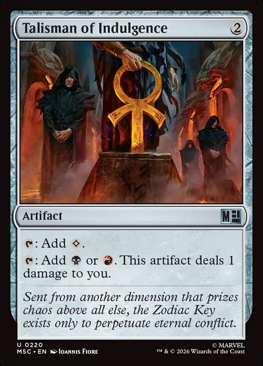 Talisman of Indulgence - carta Magic The Gathering