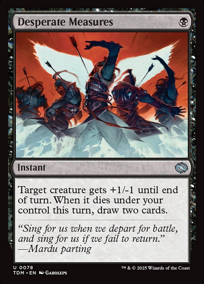 Desperate Measures - carta Magic The Gathering
