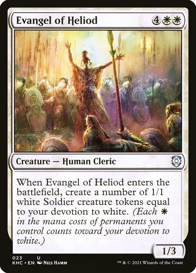 Evangel of Heliod - carta Magic The Gathering