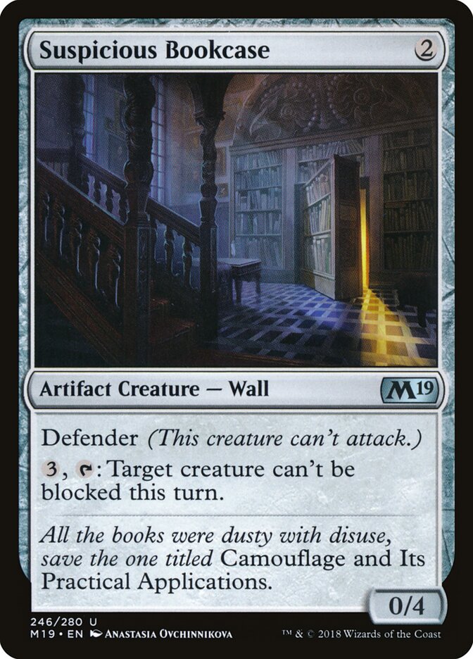 Suspicious Bookcase - carta Magic The Gathering