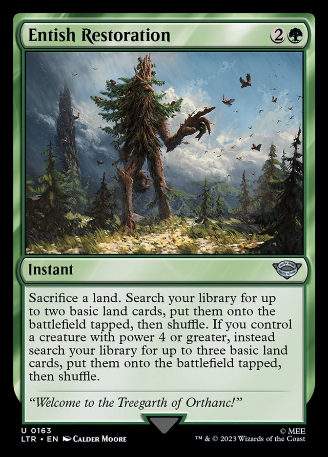 Entish Restoration - carta Magic The Gathering
