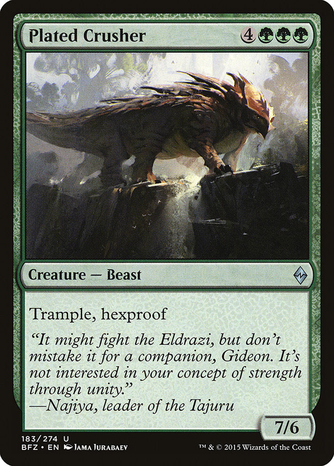Plated Crusher - carta Magic The Gathering