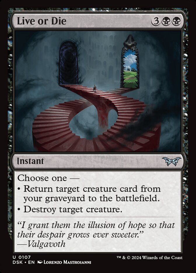 Live or Die - carta Magic The Gathering