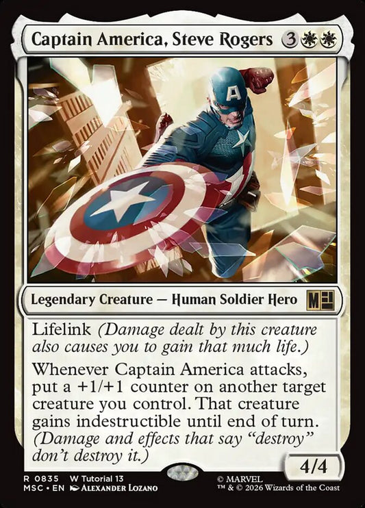 Captain America, Steve Rogers - carta Magic The Gathering