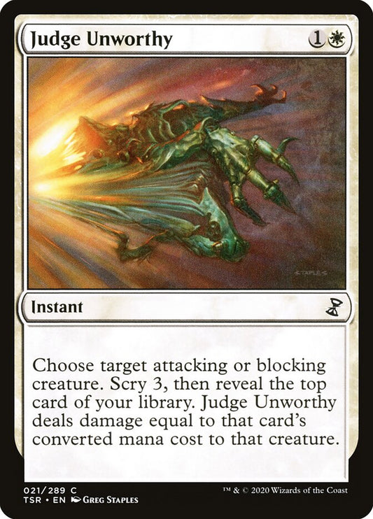 Judge Unworthy - carta Magic The Gathering