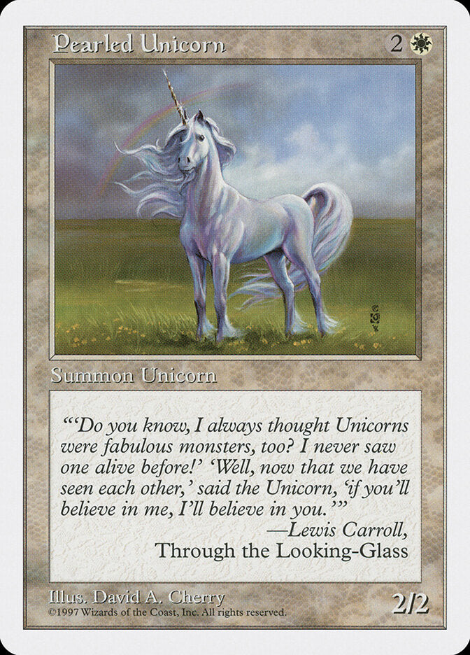 Pearled Unicorn - carta Magic The Gathering