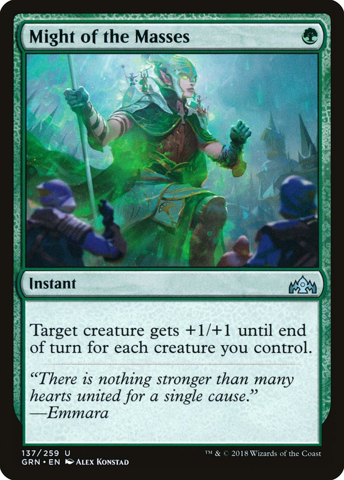 Might of the Masses - carta Magic The Gathering