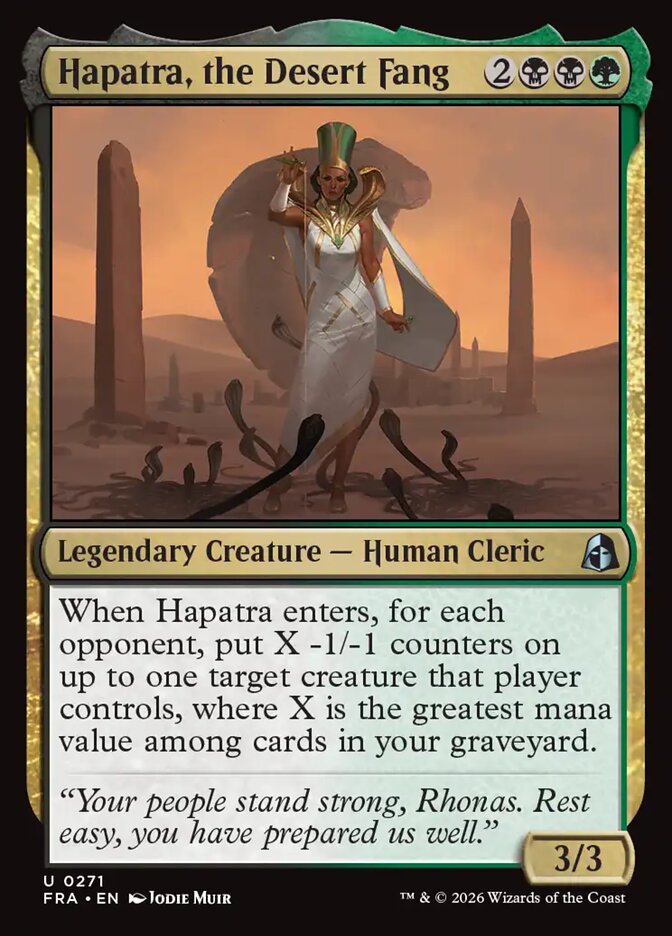 Hapatra, the Desert Fang - carta Magic The Gathering