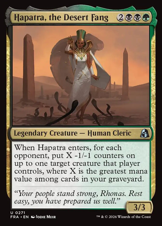 Hapatra, the Desert Fang - carta Magic The Gathering