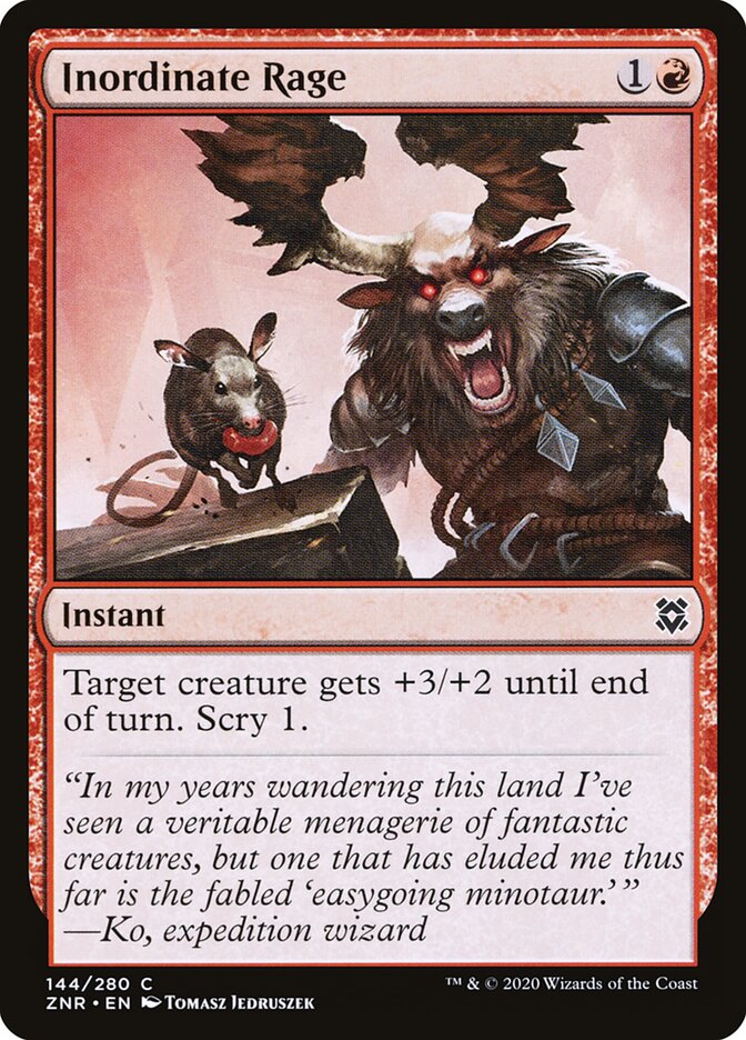 Inordinate Rage - carta Magic The Gathering