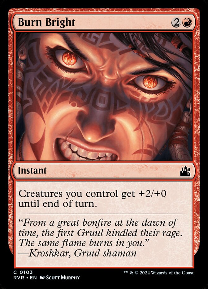 Burn Bright - carta Magic The Gathering