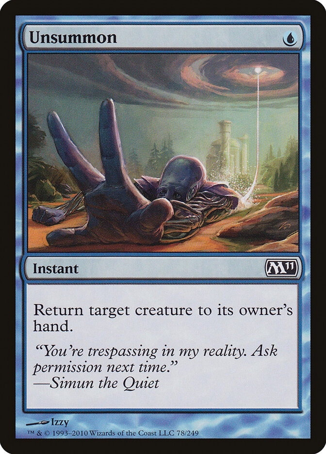 Unsummon - carta Magic The Gathering