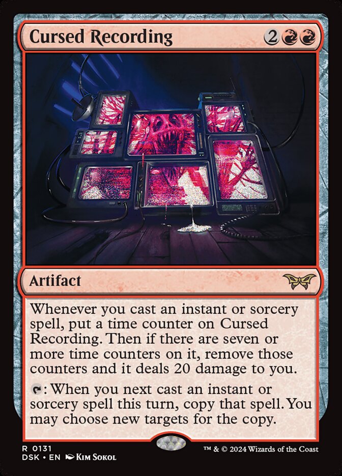 Cursed Recording - carta Magic The Gathering
