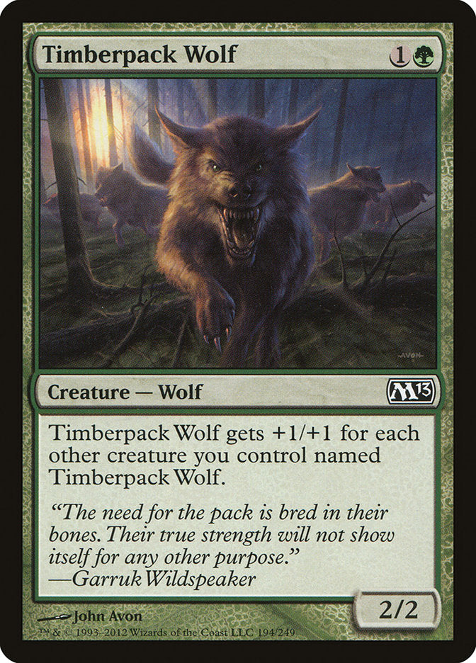 Timberpack Wolf - carta Magic The Gathering