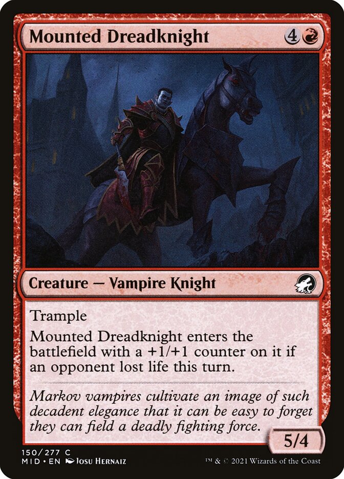Mounted Dreadknight - carta Magic The Gathering