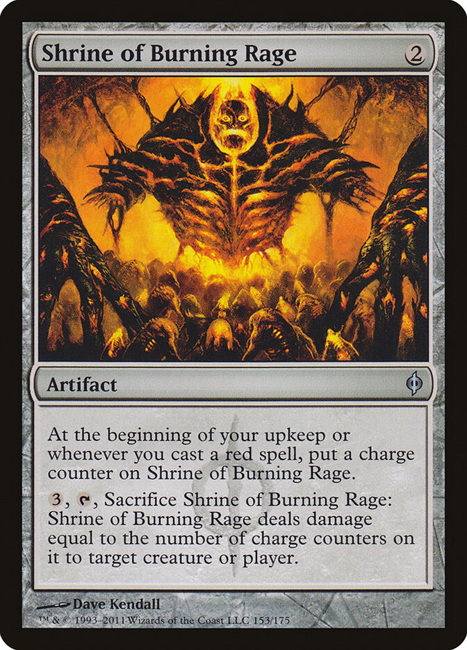 Shrine of Burning Rage - carta Magic The Gathering