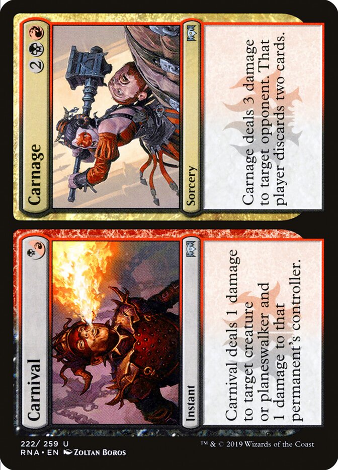 Carnival // Carnage - carta Magic The Gathering