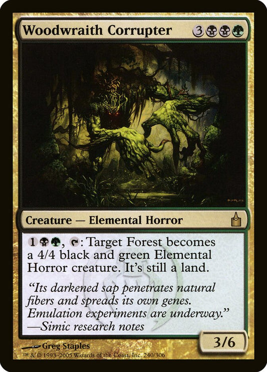 Woodwraith Corrupter - carta Magic The Gathering