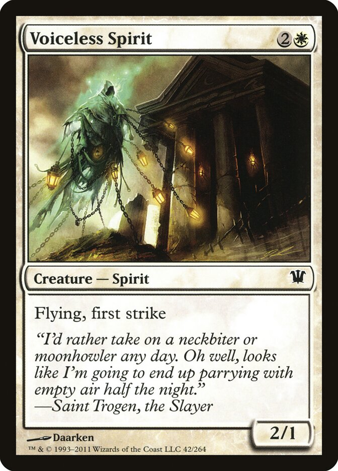 Voiceless Spirit - carta Magic The Gathering