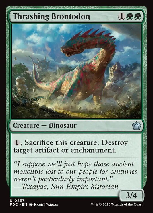Thrashing Brontodon - carta Magic The Gathering