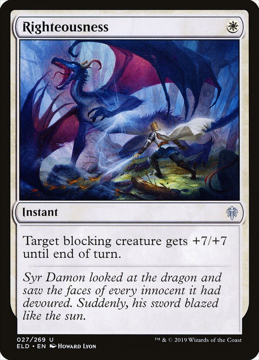 Righteousness - carta Magic The Gathering