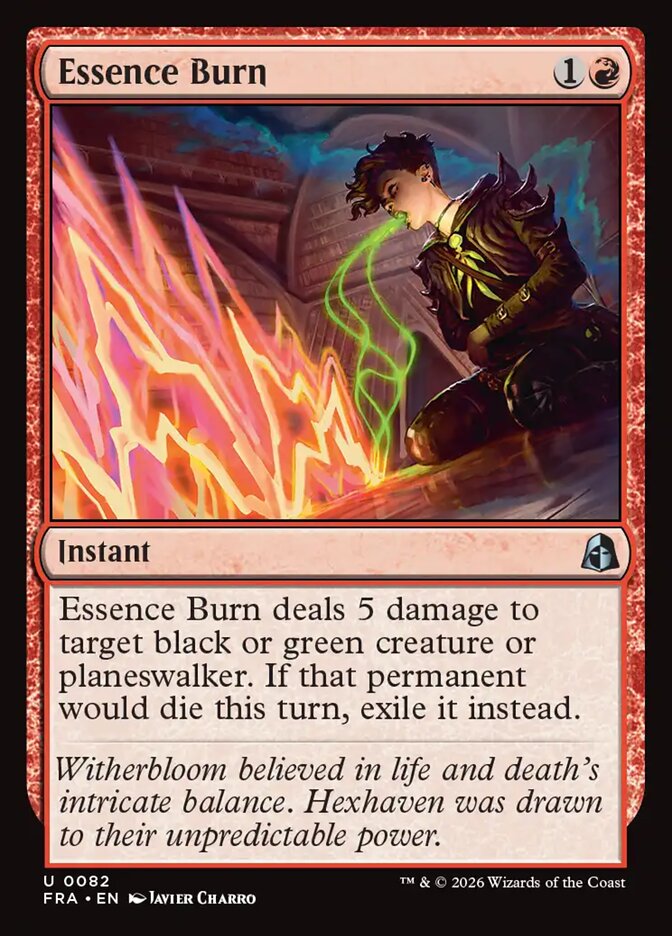 Essence Burn - carta Magic The Gathering