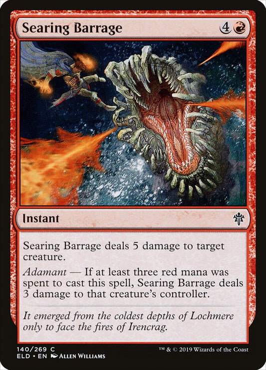 Searing Barrage - carta Magic The Gathering