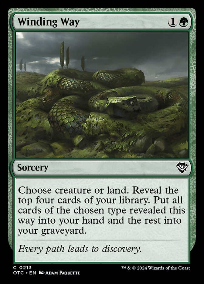 Winding Way - carta Magic The Gathering