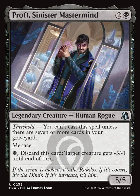 Proft, Sinister Mastermind - carta Magic The Gathering