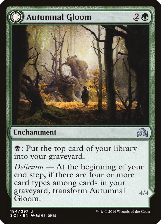 Autumnal Gloom - carta Magic The Gathering