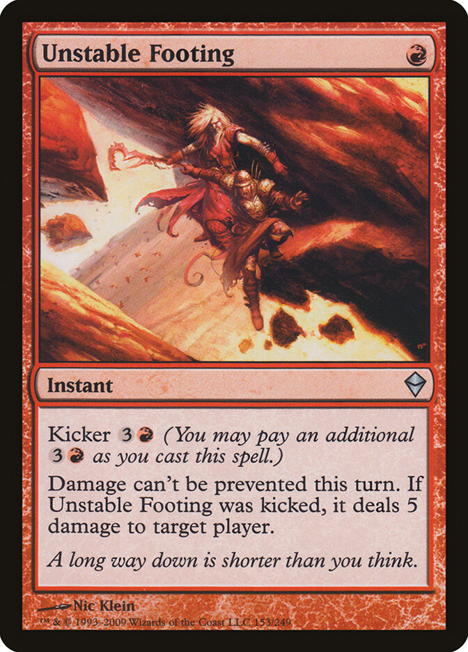 Unstable Footing - carta Magic The Gathering