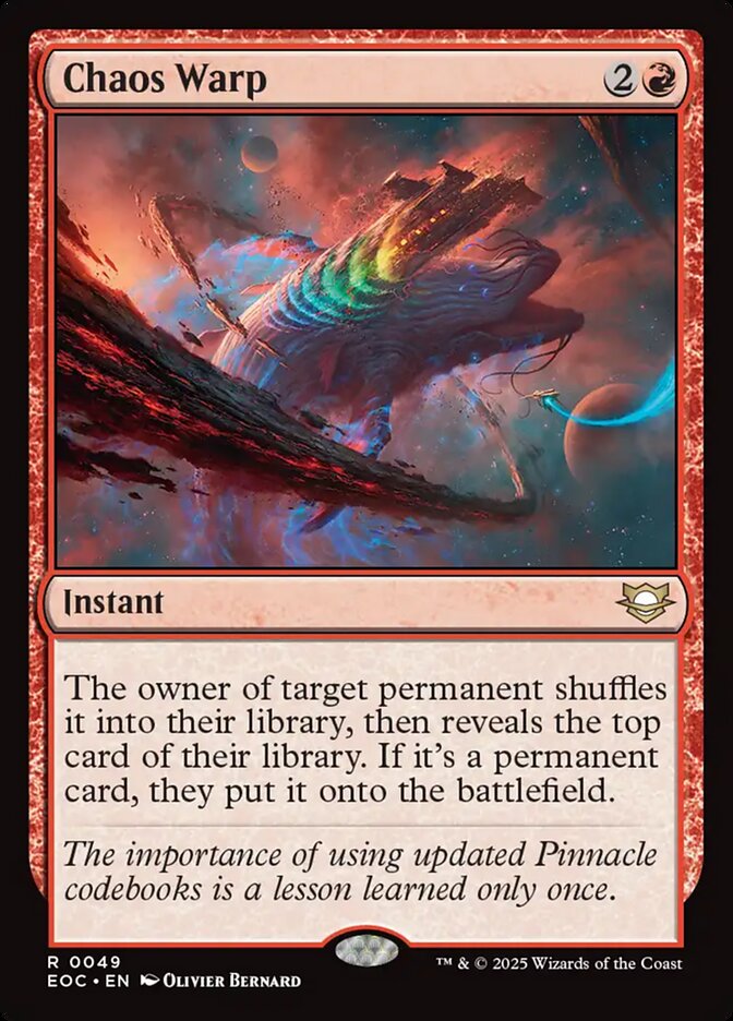 Chaos Warp - carta Magic The Gathering