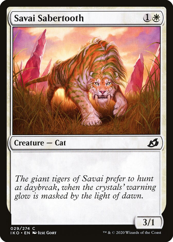Savai Sabertooth - carta Magic The Gathering