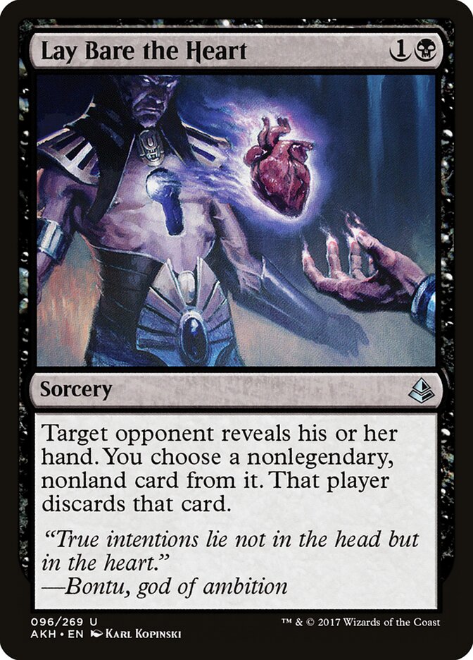 Lay Bare the Heart - carta Magic The Gathering