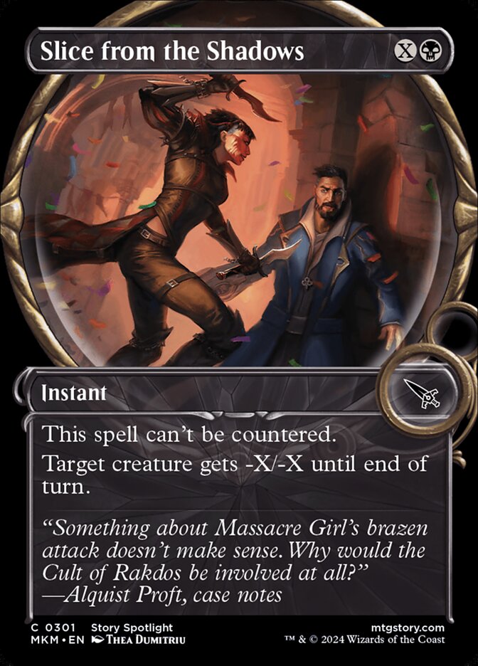 Slice from the Shadows - carta Magic The Gathering
